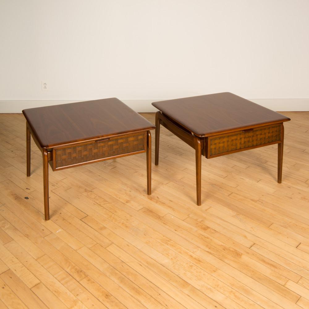 American Pair of Midcentury Modern Side Tables Designed by Lane, Acclaim Series For Sale
