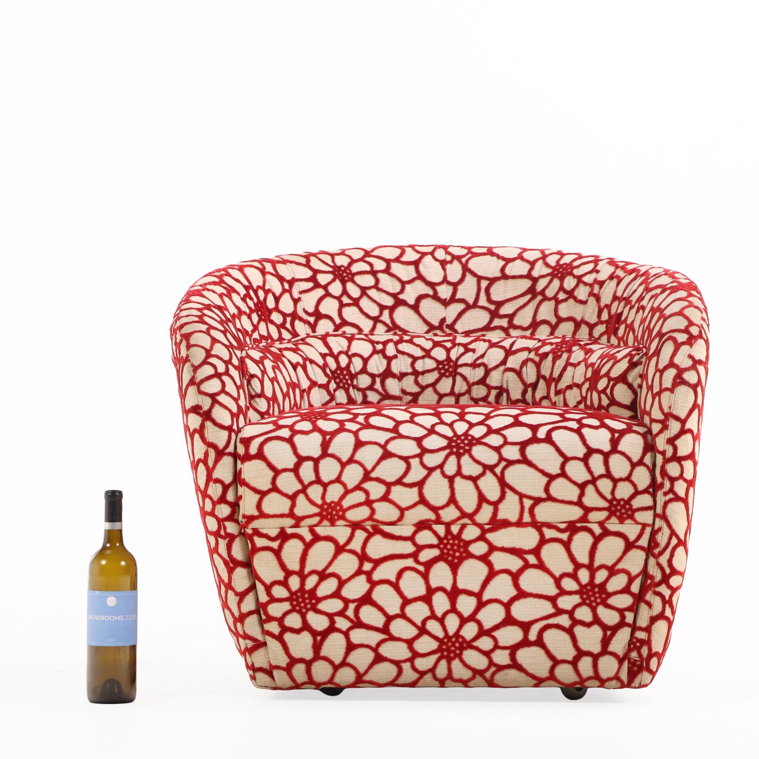 Mid-Century Modern Paire de chaises à dossier en forme de tonneau de style moderne du milieu du siècle dernier, C.C. 1980. en vente