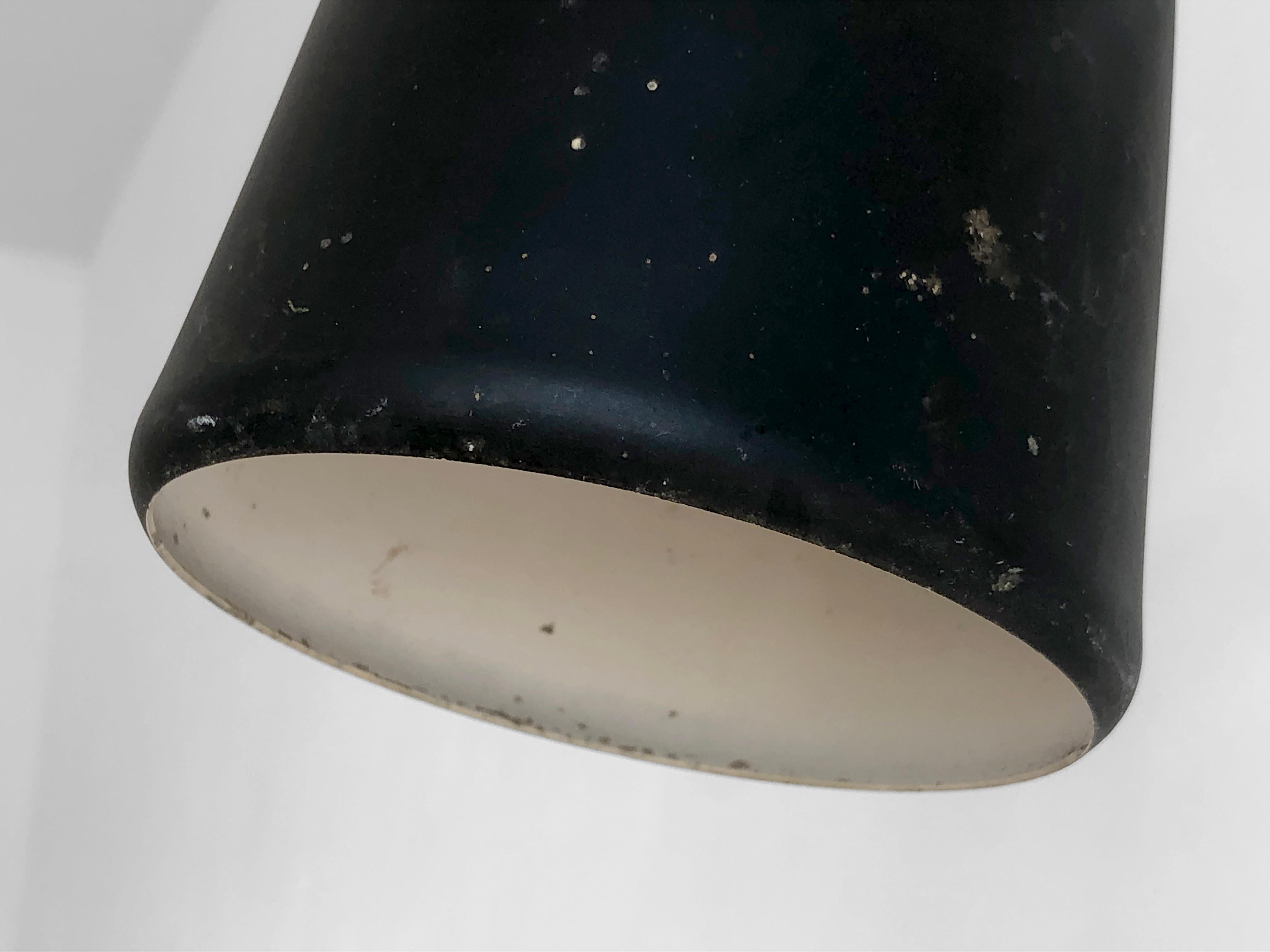 Mid-20th Century A Pair of MID-CENTURY-MODERN Wall LAMPS Sconces att. PIERRE GUARICHE France 1950 For Sale