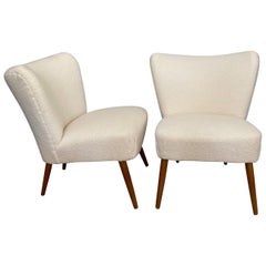 Pair of Midcentury Scandinavian Lounge or Cocktail Chairs