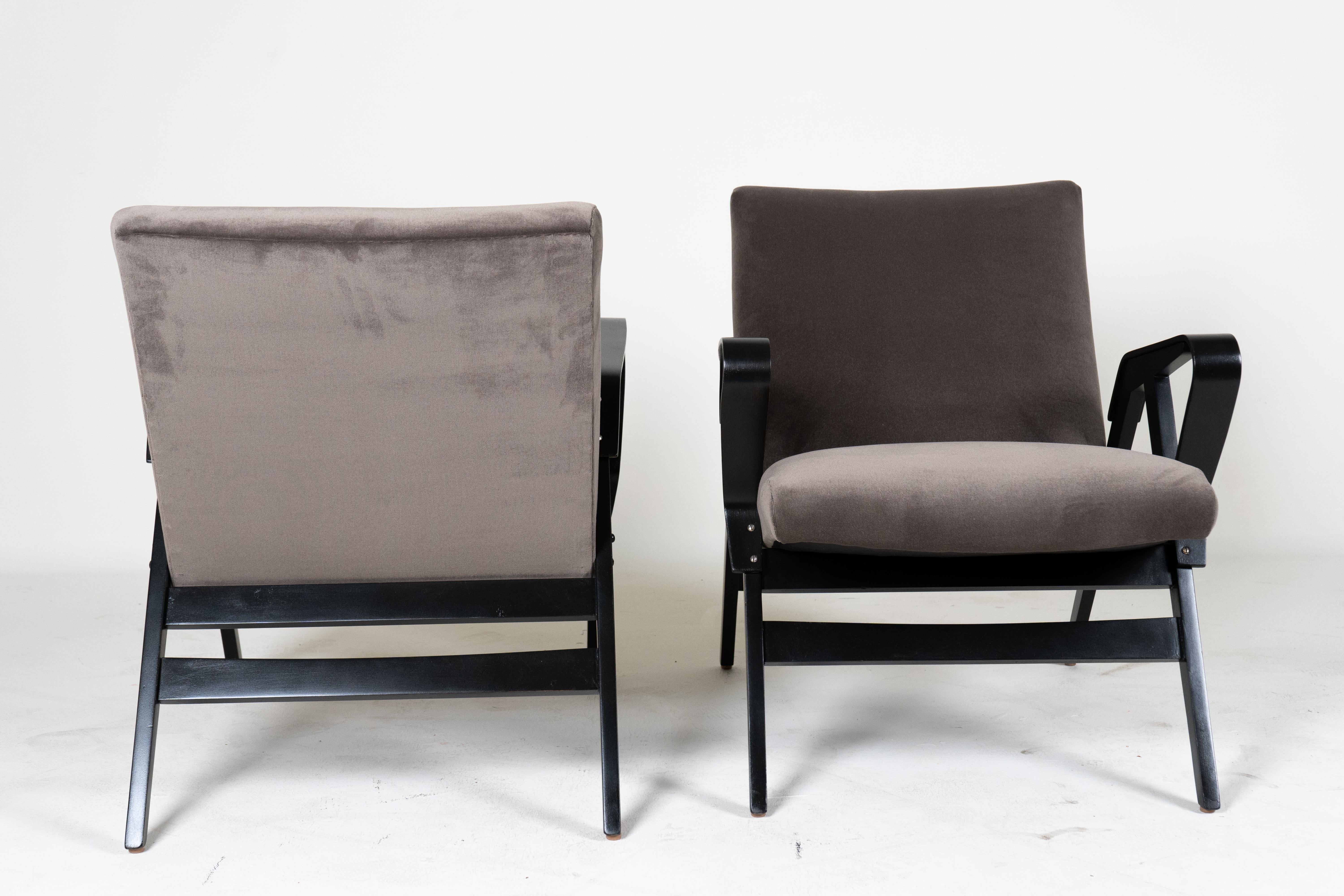 Mid-Century Modern A Pair of Mid-Century Socialist Lounge Chairs For Sale
