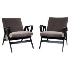 Vintage A Pair of Mid-Century Socialist Lounge Chairs