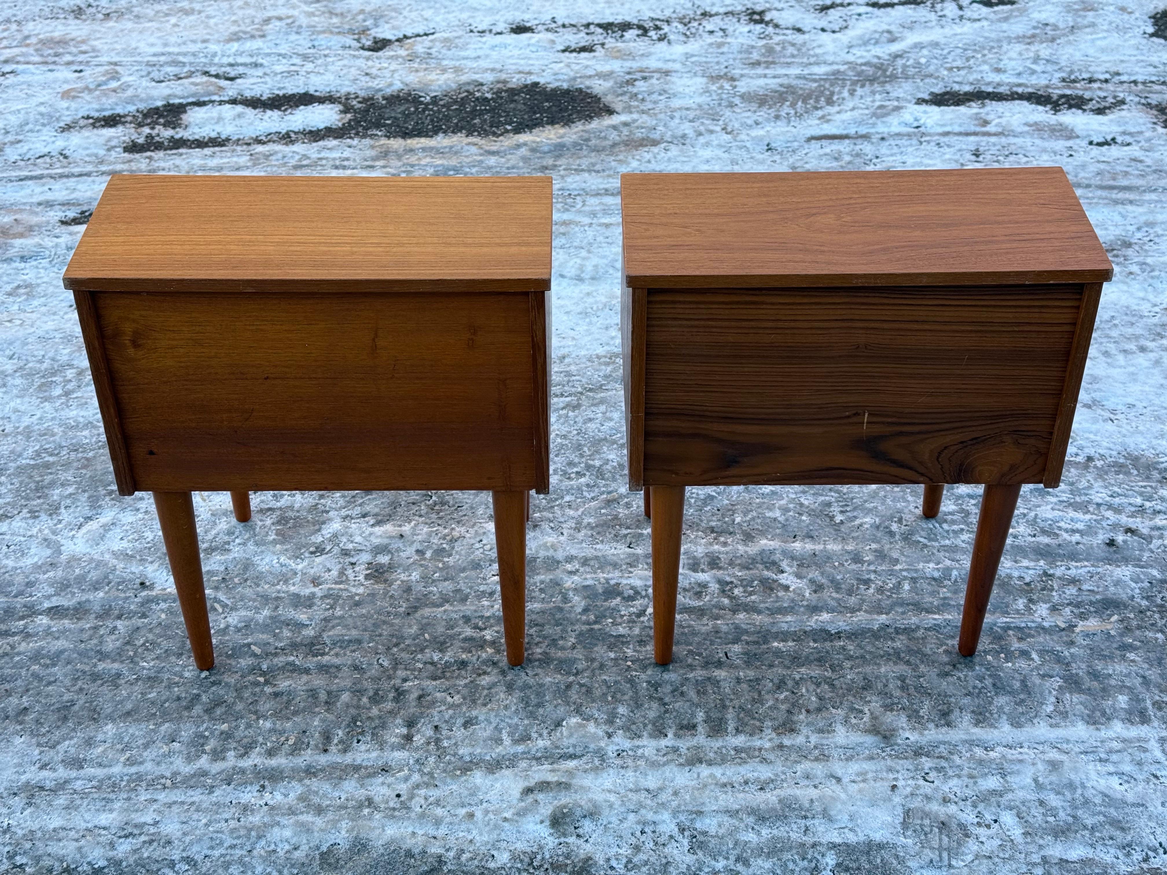 Mid-20th Century A pair of mid-century standard Danish teak Night stands from the 1960´s