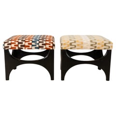 A Pair of Mid-Century Style Stools
