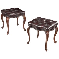 Pair of Mid-Victorian Rosewood Stools