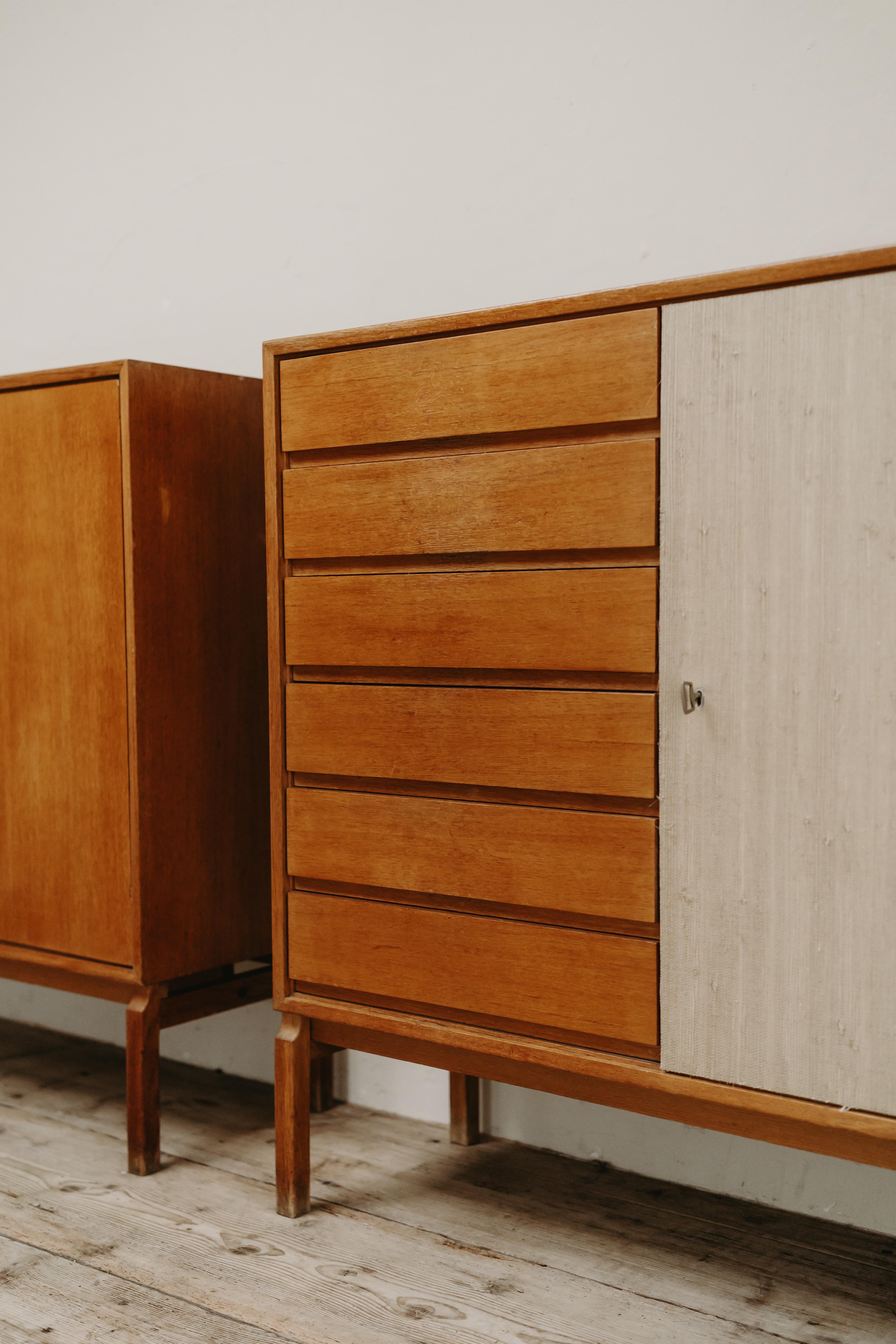 Pair of Midcentury Scandinavian Cabinets/Highboards 5