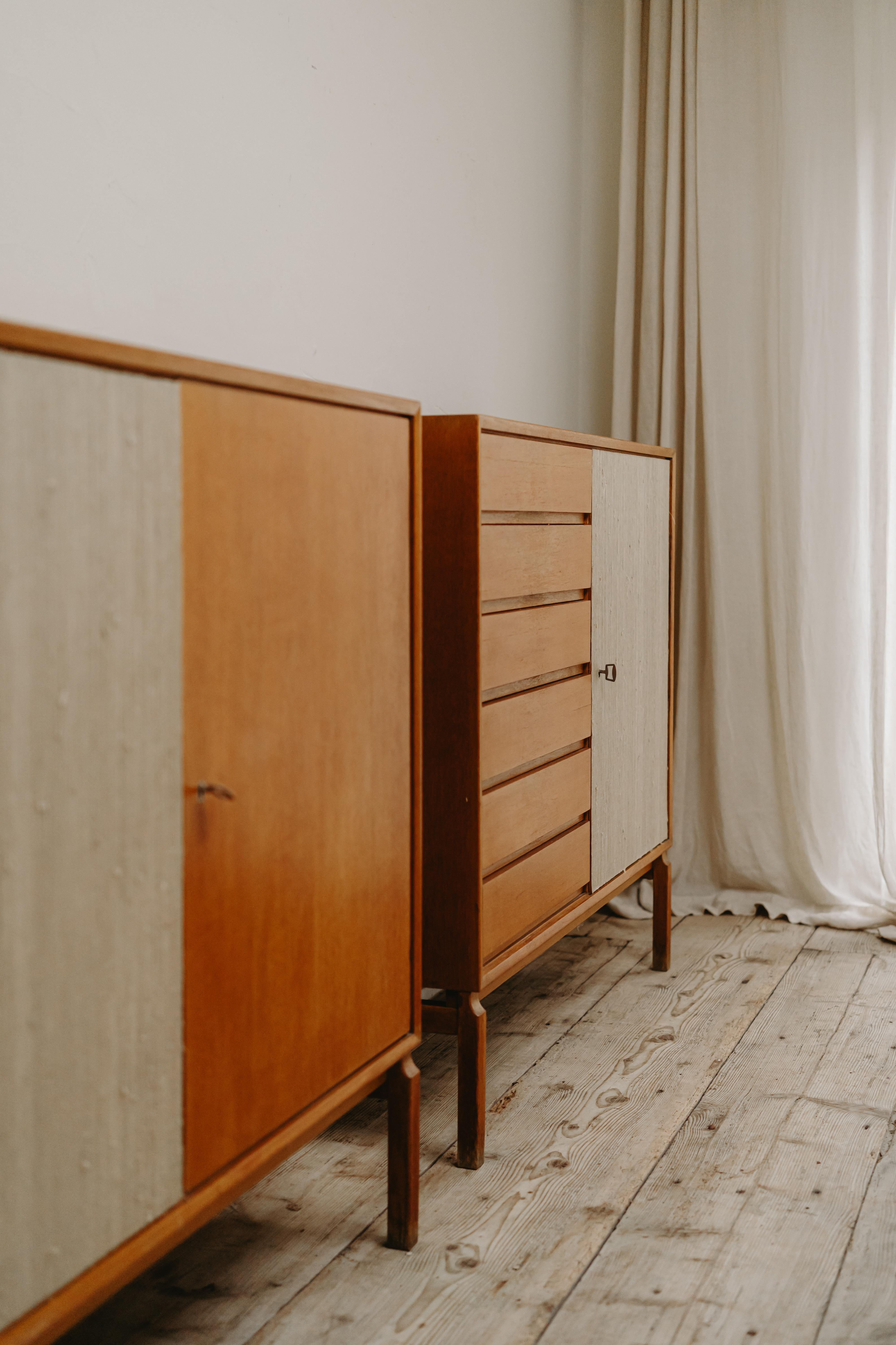 Danish Pair of Midcentury Scandinavian Cabinets/Highboards