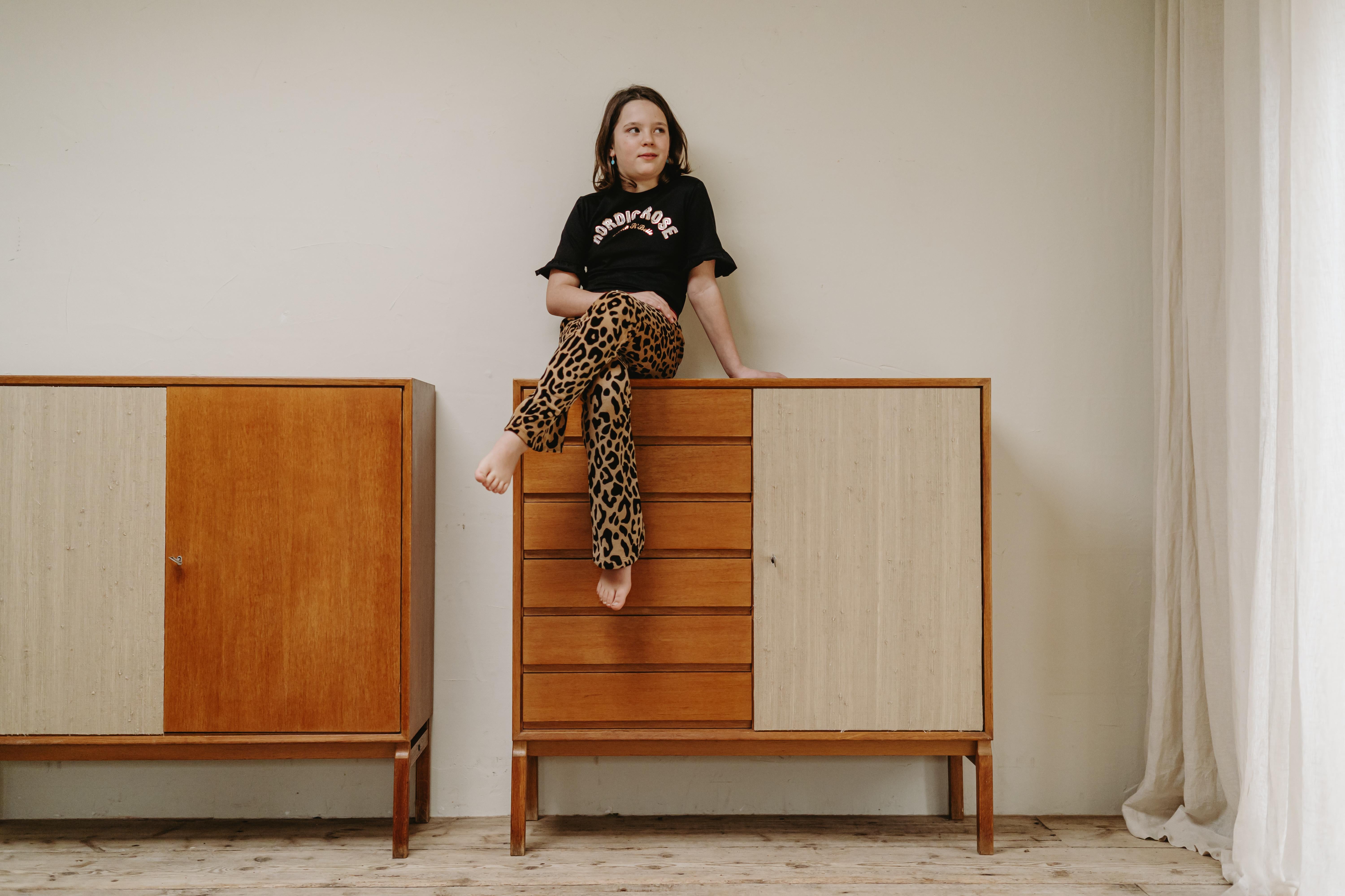 Pair of Midcentury Scandinavian Cabinets/Highboards In Good Condition In Brecht, BE