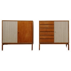 Pair of Midcentury Scandinavian Cabinets/Highboards