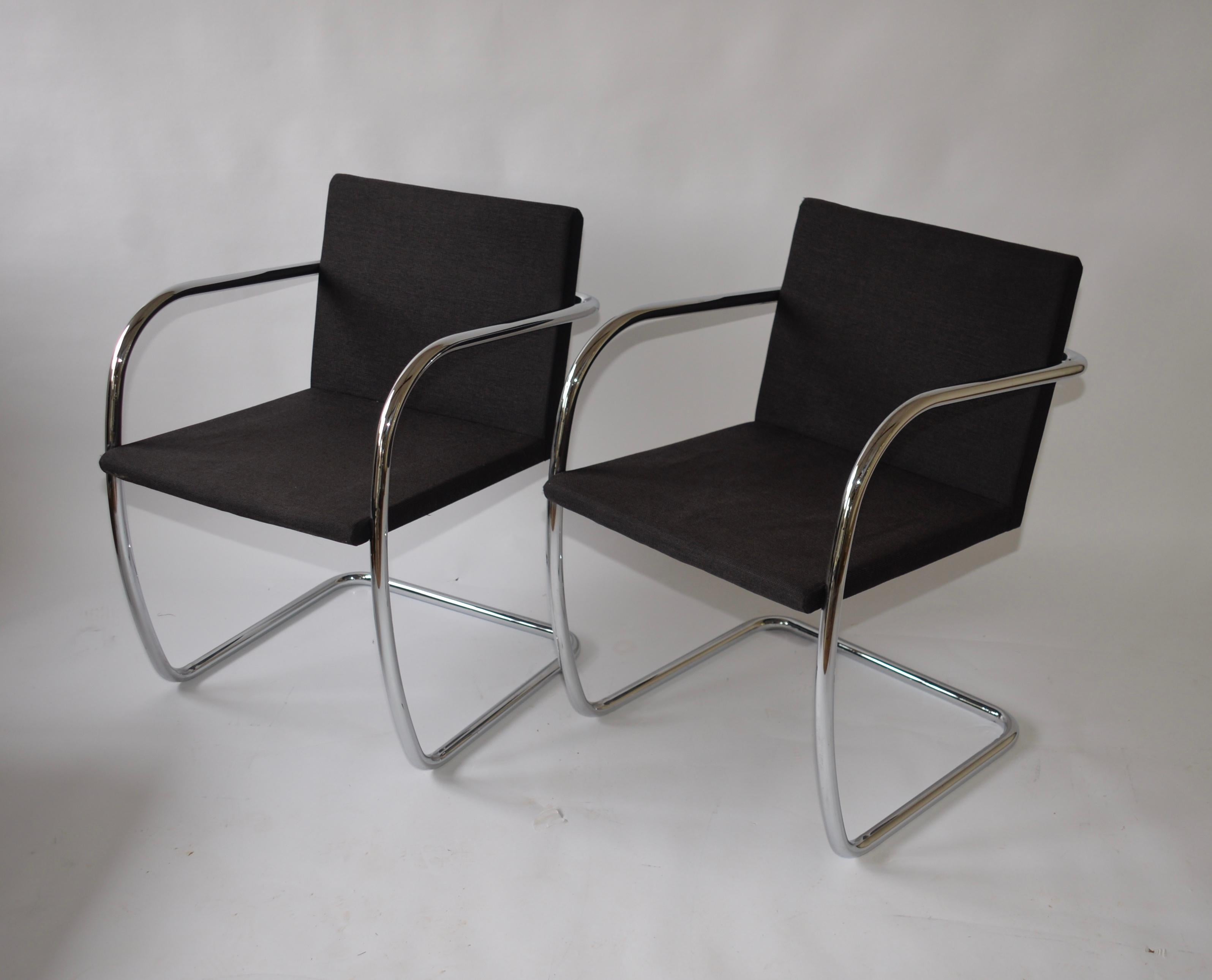 Czech Pair of Mies van der Rohe Brno Chairs