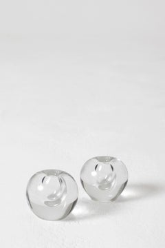 Pair of Miniature Glass Stem Vases