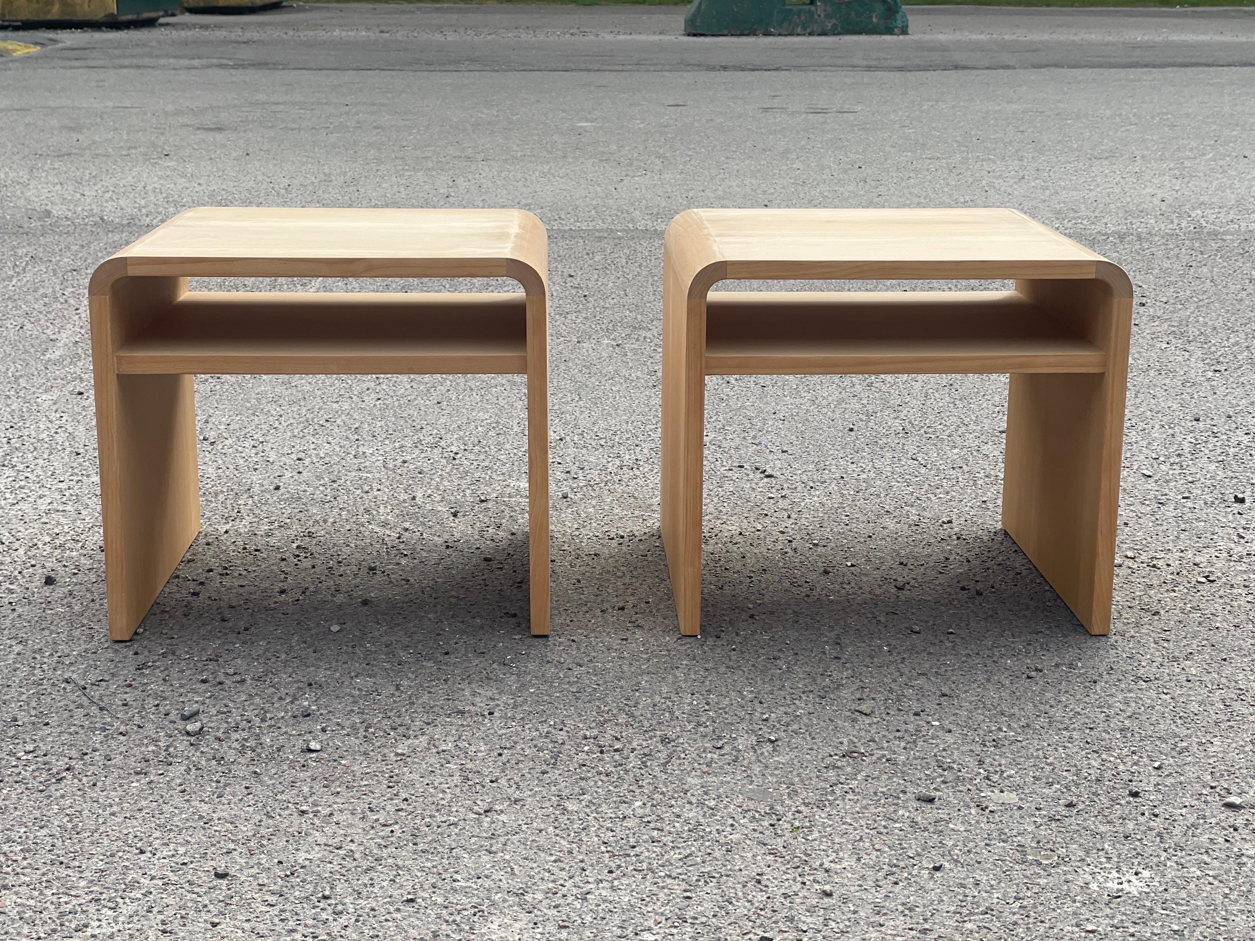 Pair of minimalistic Danish nightstands from the 1980s For Sale 2