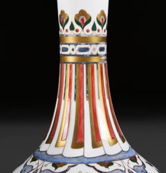 Pareja de jarrones Minton de Christopher Dresser como lámparas de mesa