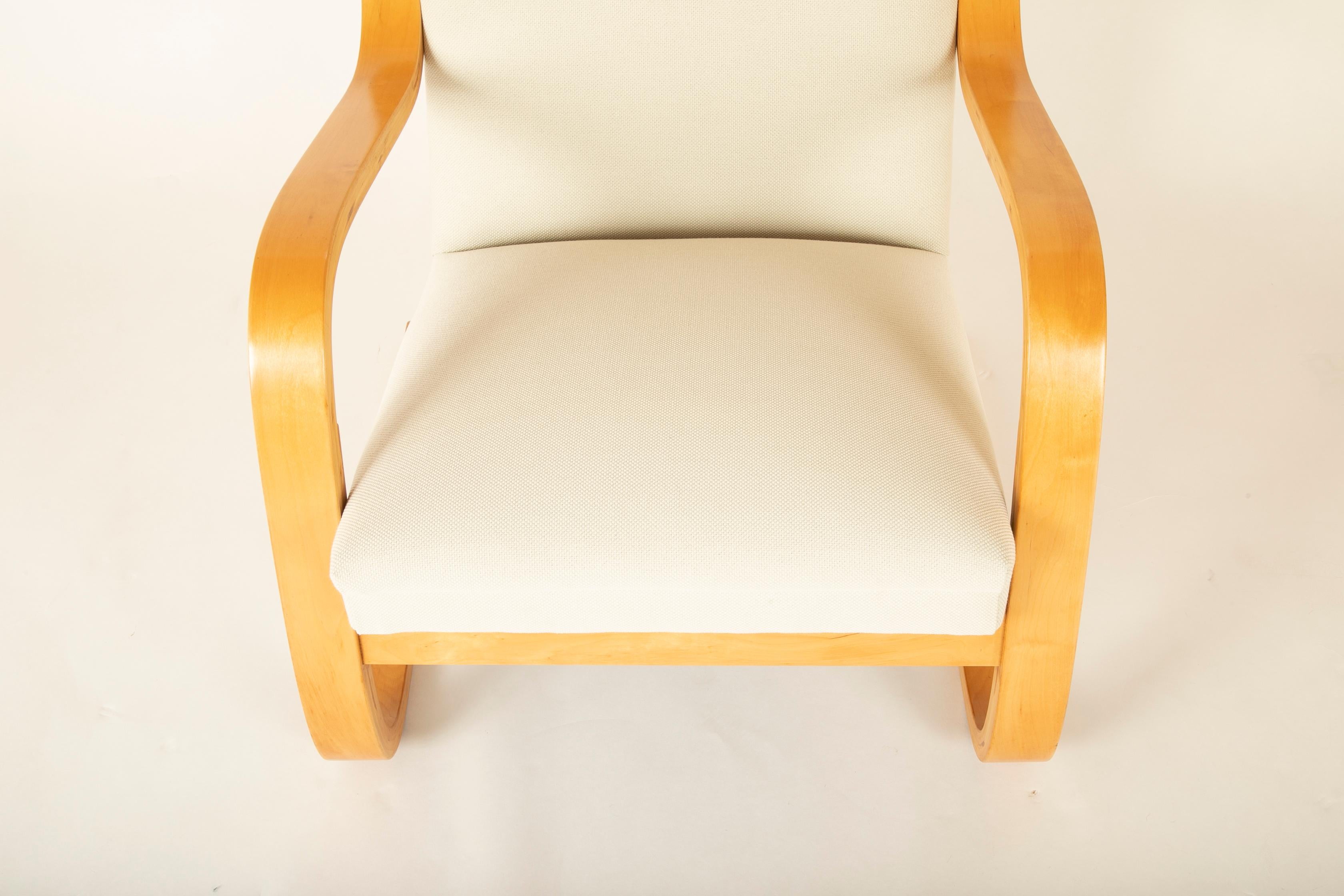Birch Pair of Model 401 Alvar Aalto Wing Chairs For Sale