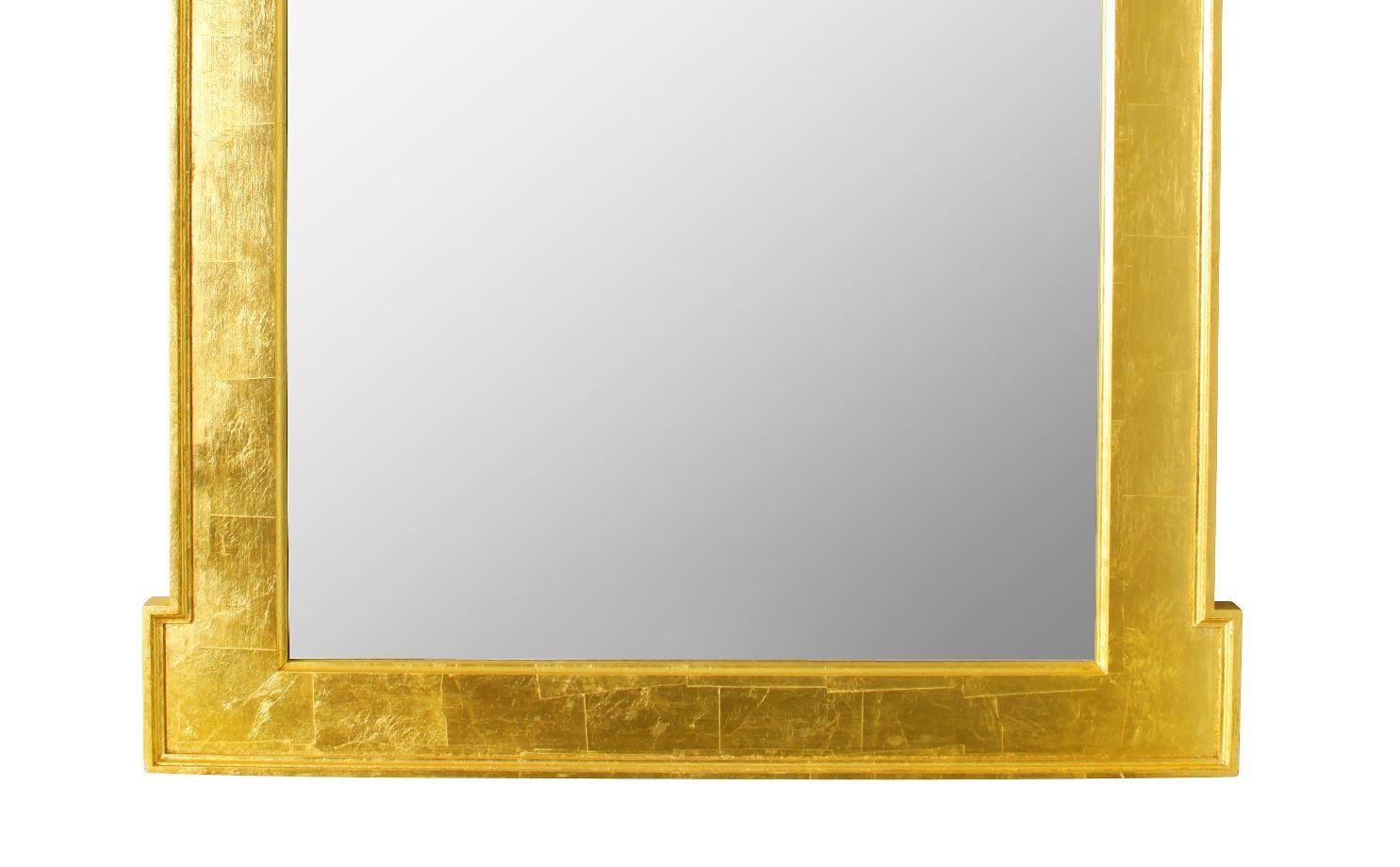 Pair of Modern Regency Style Giltwood Mirrors In Good Condition For Sale In Locust Valley, NY