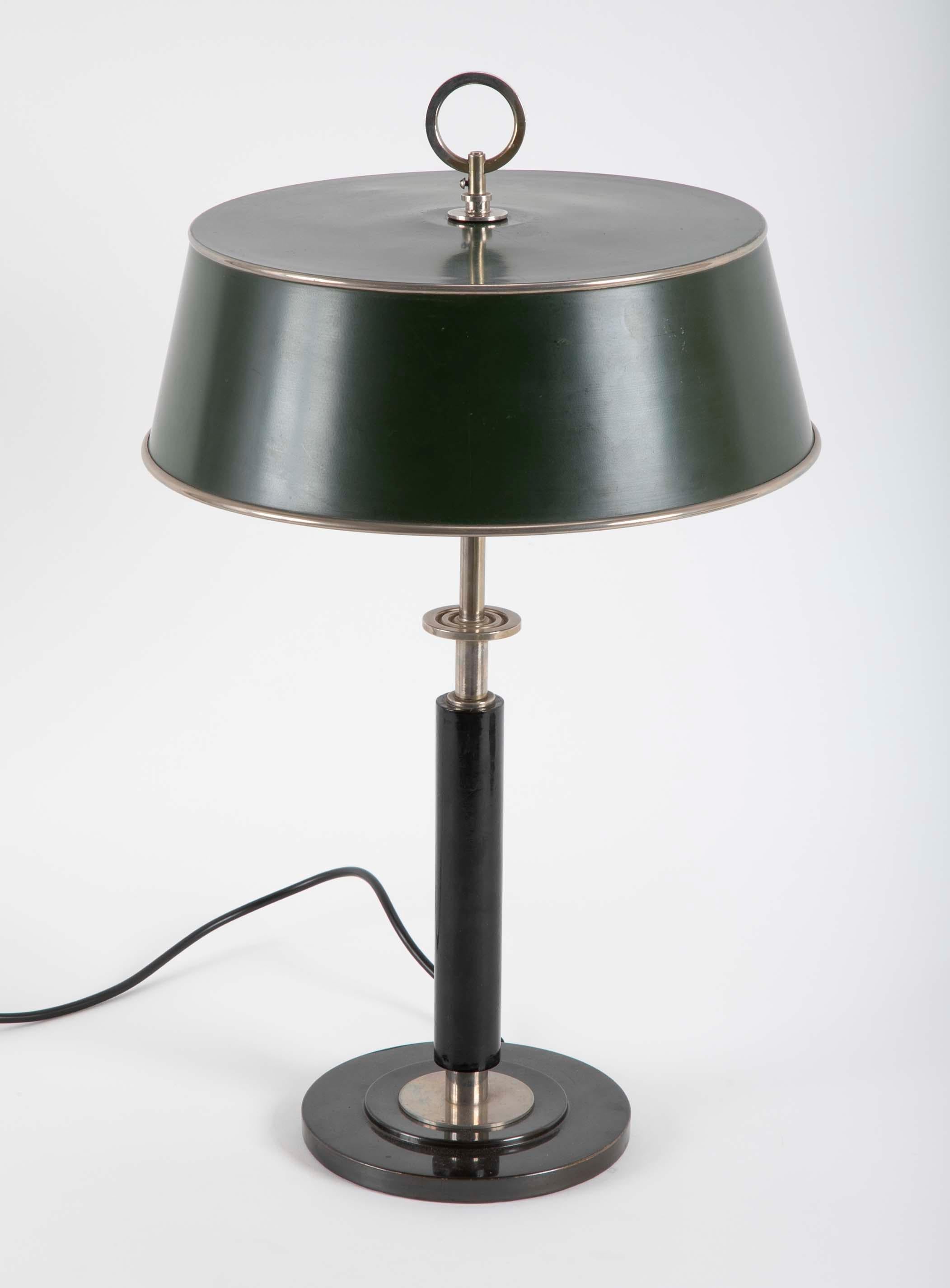 Plated A Pair of Modern Swedish Lamps Designed by Erik Tidstrand Produced, circa 1932 For Sale