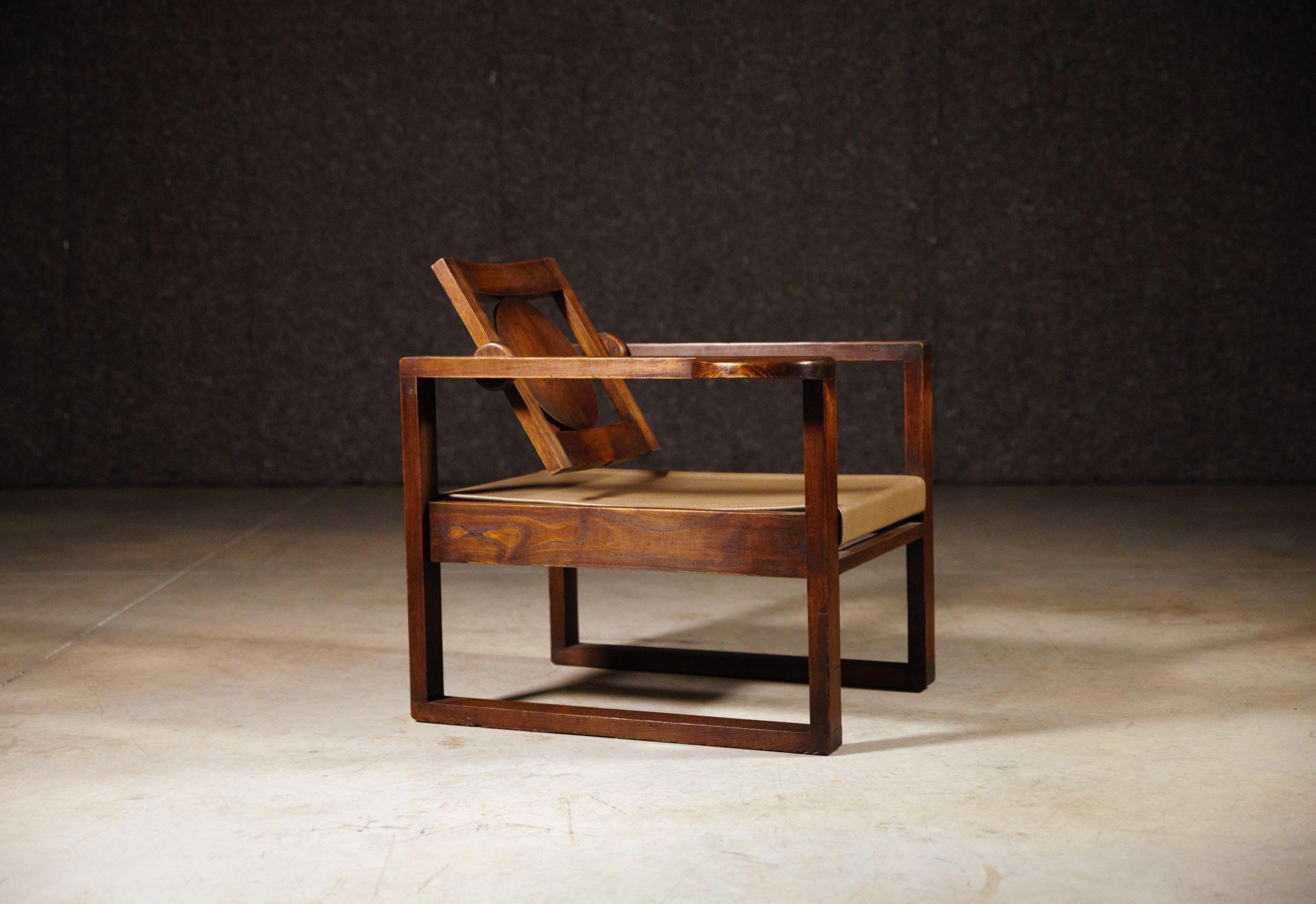 Paire de fauteuils modernistes de Victor Courtray France, années 1940 en vente 4