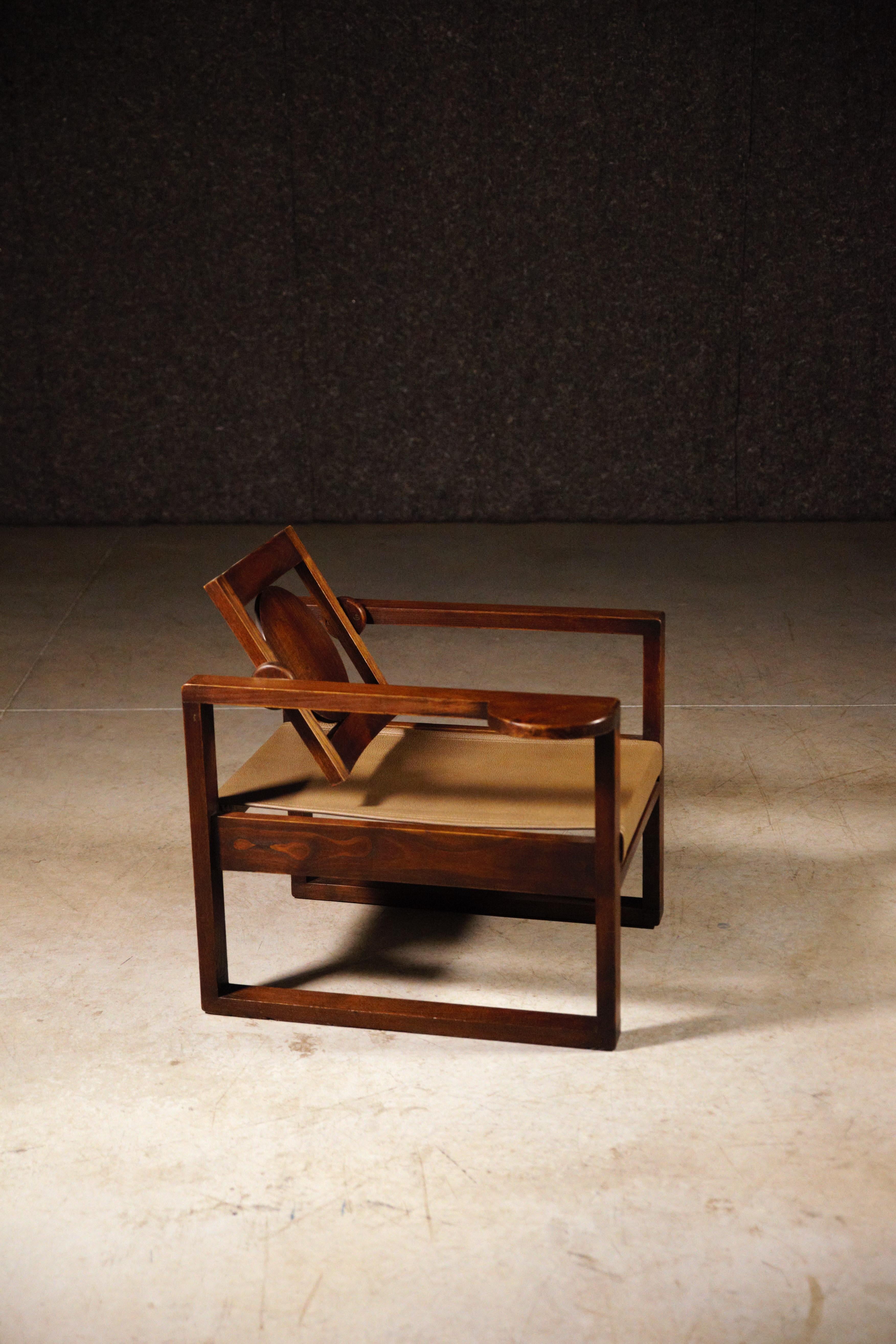 Milieu du XXe siècle Paire de fauteuils modernistes de Victor Courtray France, années 1940 en vente