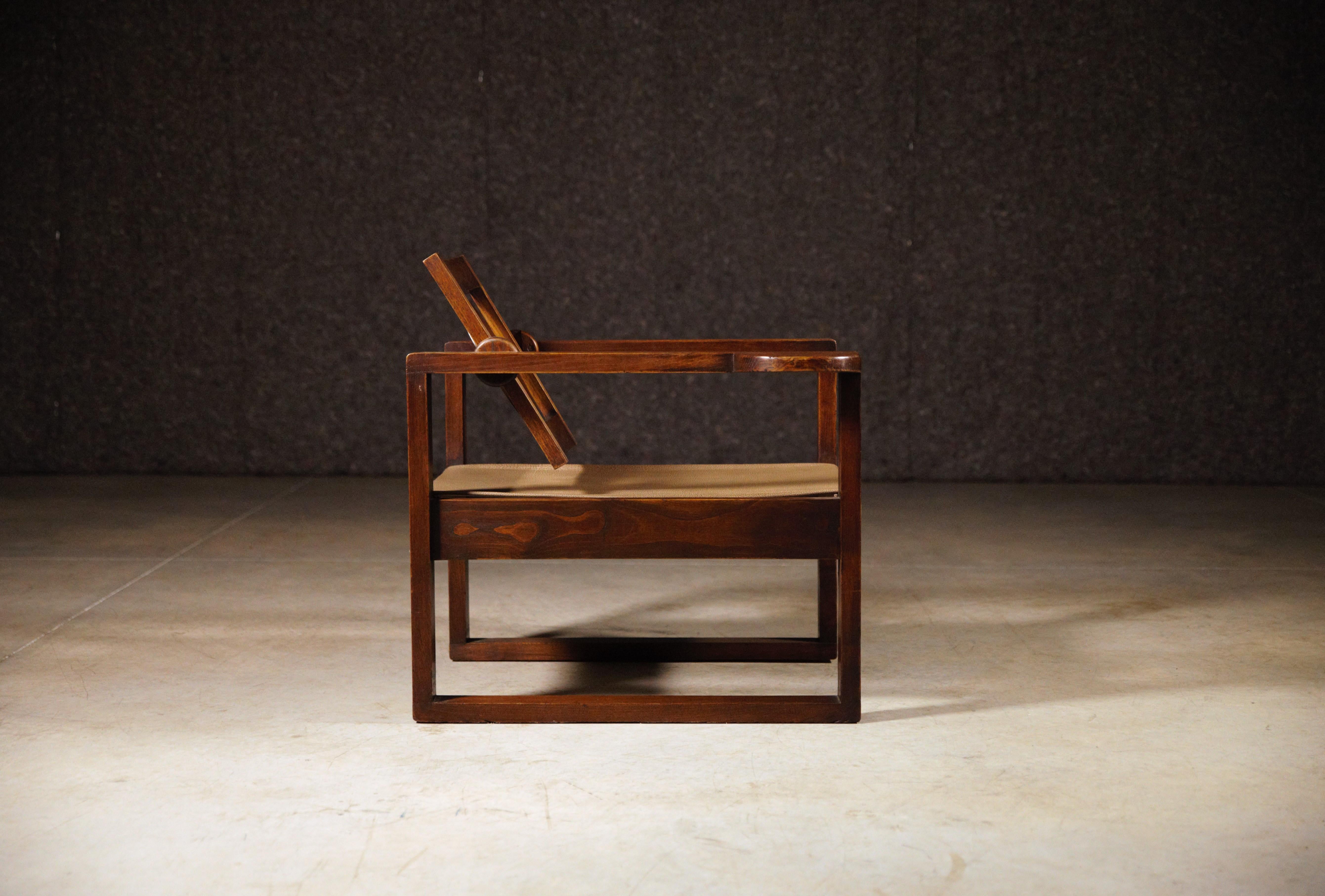Paire de fauteuils modernistes de Victor Courtray France, années 1940 en vente 3