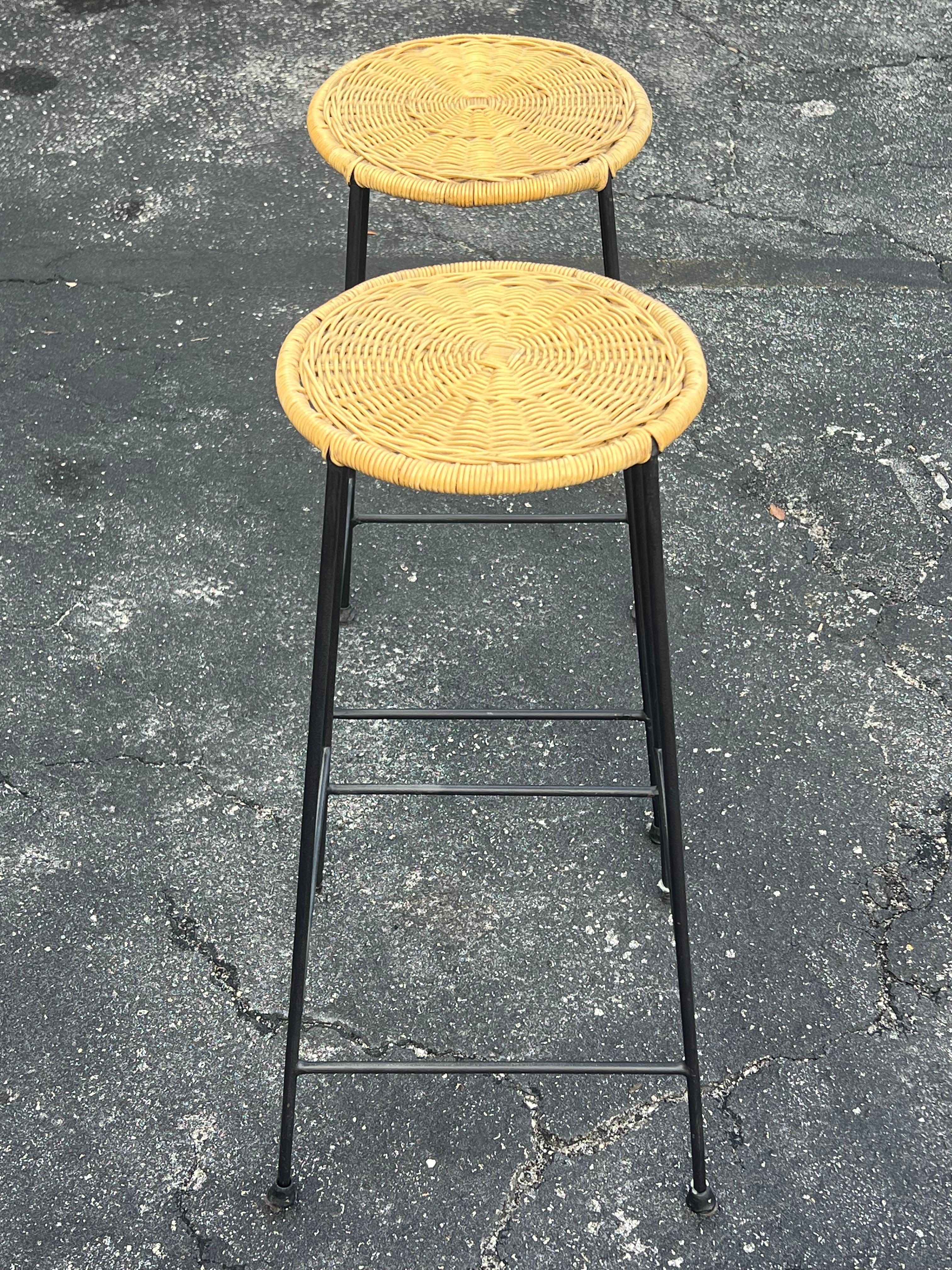 A Pair Of Modernist Bar Stools Ca' 1960's For Sale 3