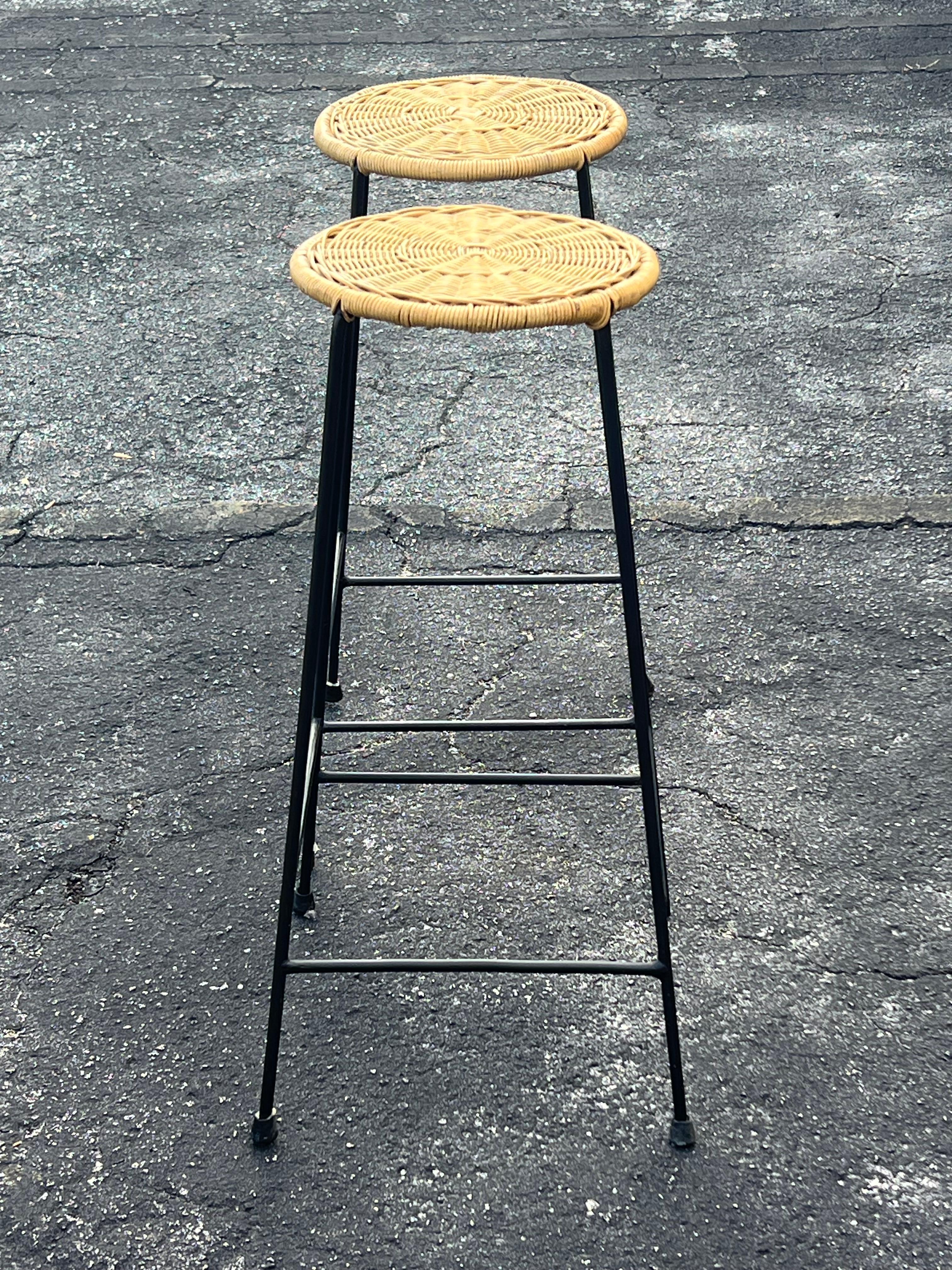 A Pair Of Modernist Bar Stools Ca' 1960's For Sale 4