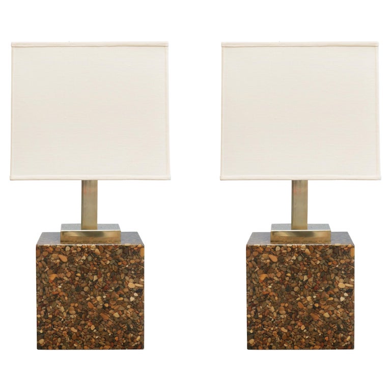 Modernist Resin And Stone Table Lamps, Black Table Lamps At Menards