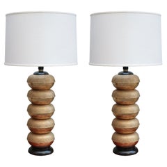 Pair of Modernist Table Lamps by Hansen
