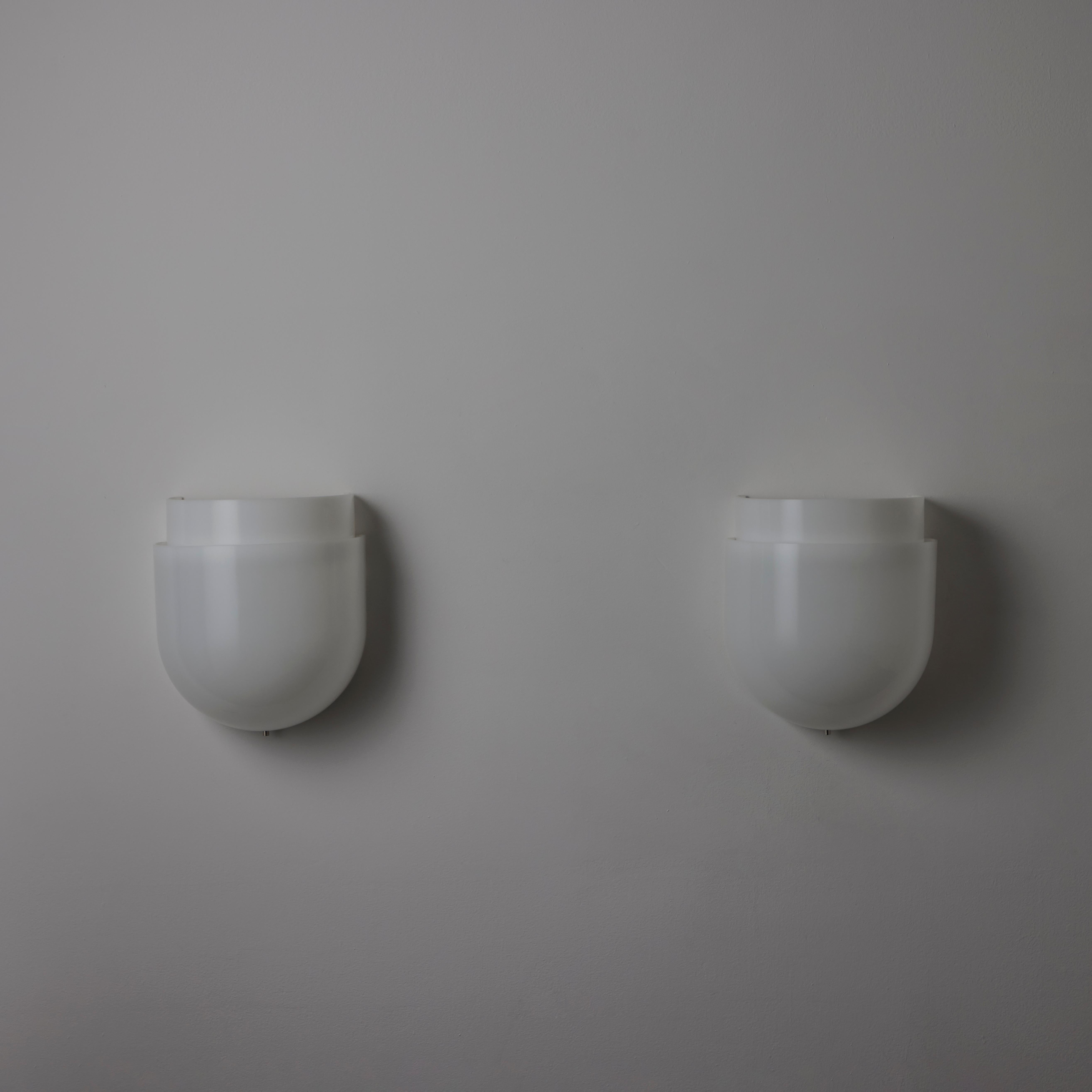 Aluminum A Pair of 'Montparnasse' Sconces by Sergio Asti for Candle