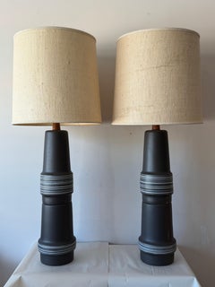 A Pair Of Monumental Martz Lamps