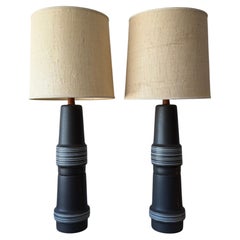 A Pair Of Monumental Martz Lamps