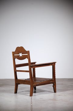 A Pair of Mountain Low Armchairs France 1950s