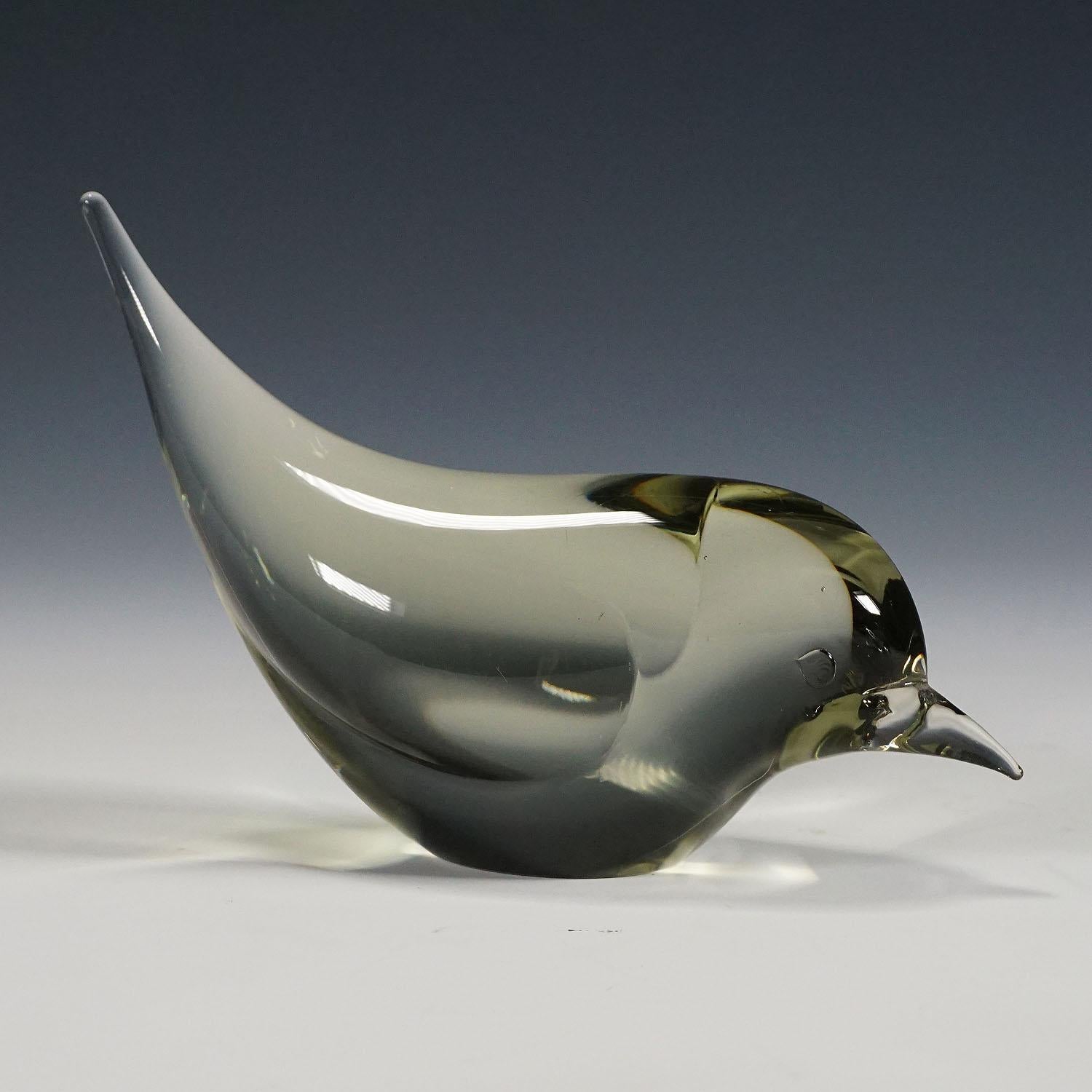Pair of Murano Glass Birds Designed by Livio Seguso, circa 1970s In Good Condition In Berghuelen, DE