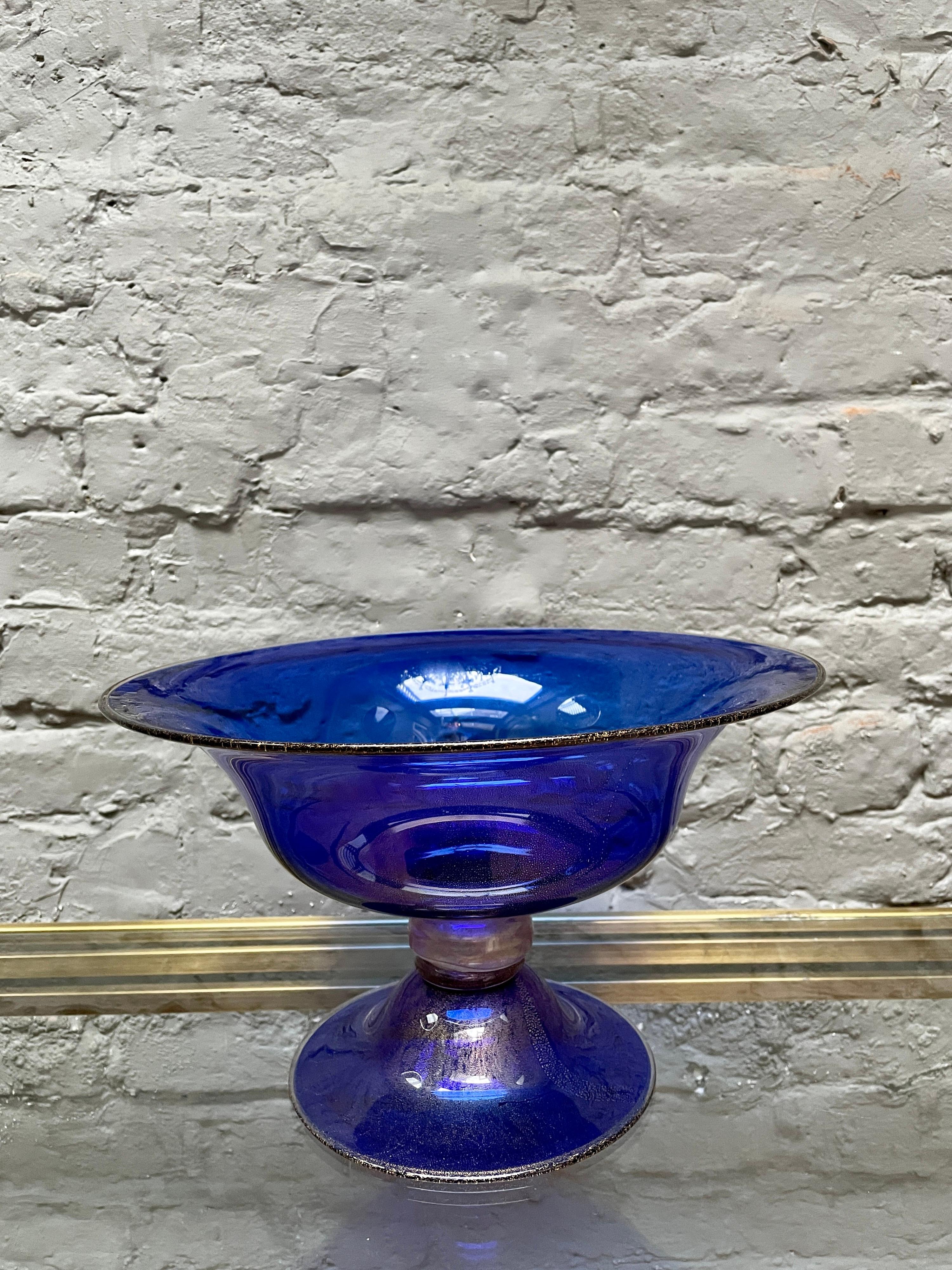 Pair of Murano Glass Candlesticks and Tazza 9