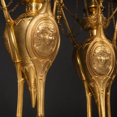 Pair of Napoleon III Gilt-Bronze Three-Light Candelabra by Henri Picard