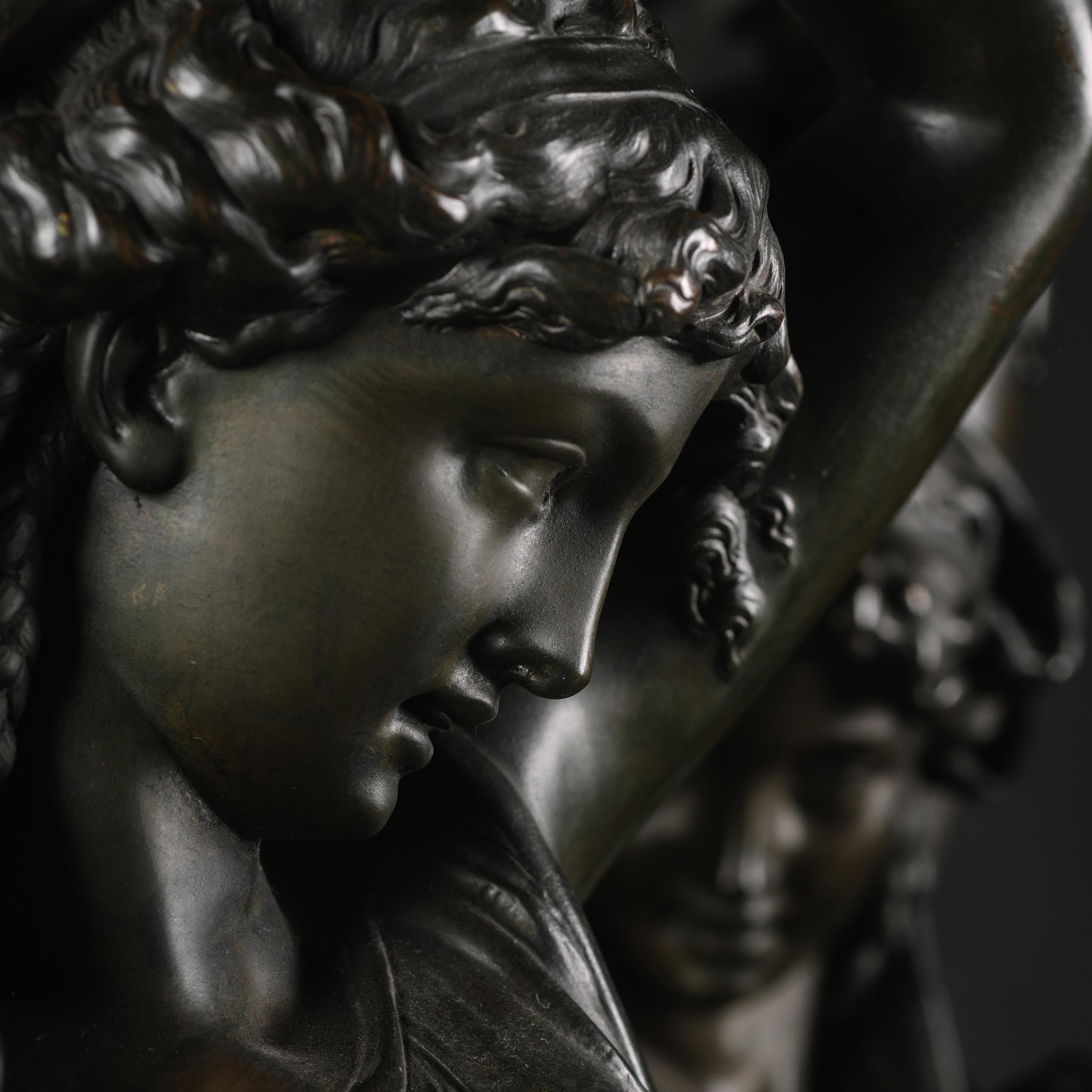 Ein Paar Napoleon III.-Figuren aus patinierter Bronze von Victor Paillard im Angebot 1