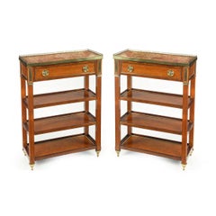 Pair of Napoleon III Satinwood Side Tables or Bedside Tables