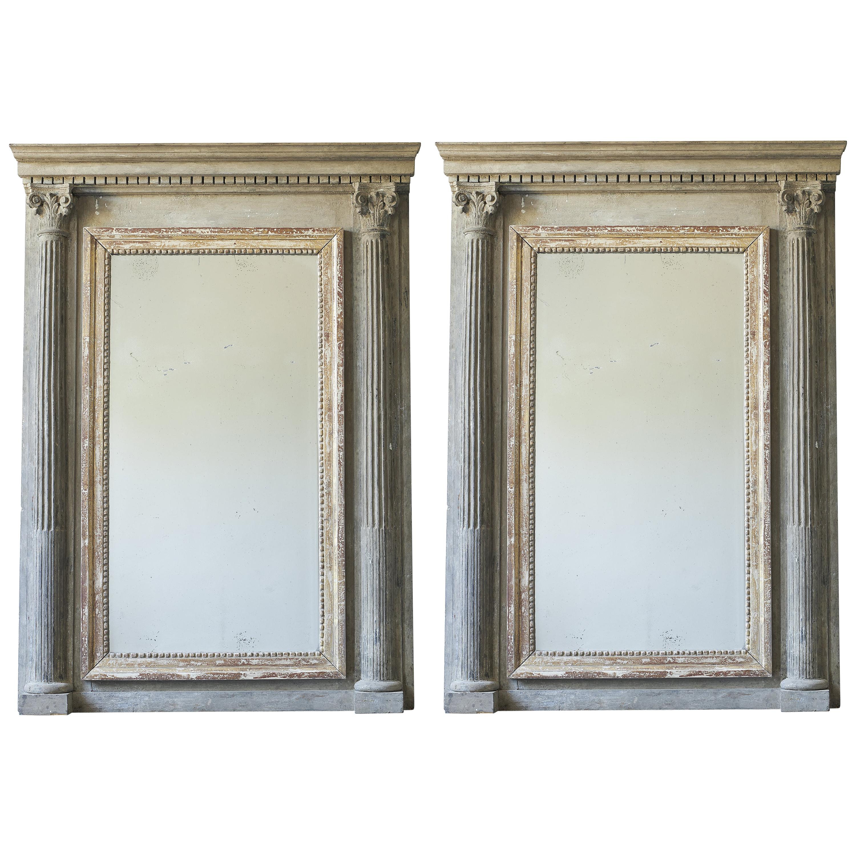 Pair of Neoclassical Style Mirror