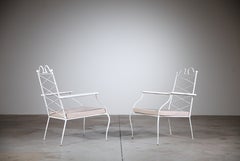 A Pair of Neoclassical Armchairs by René Prou France 1950's