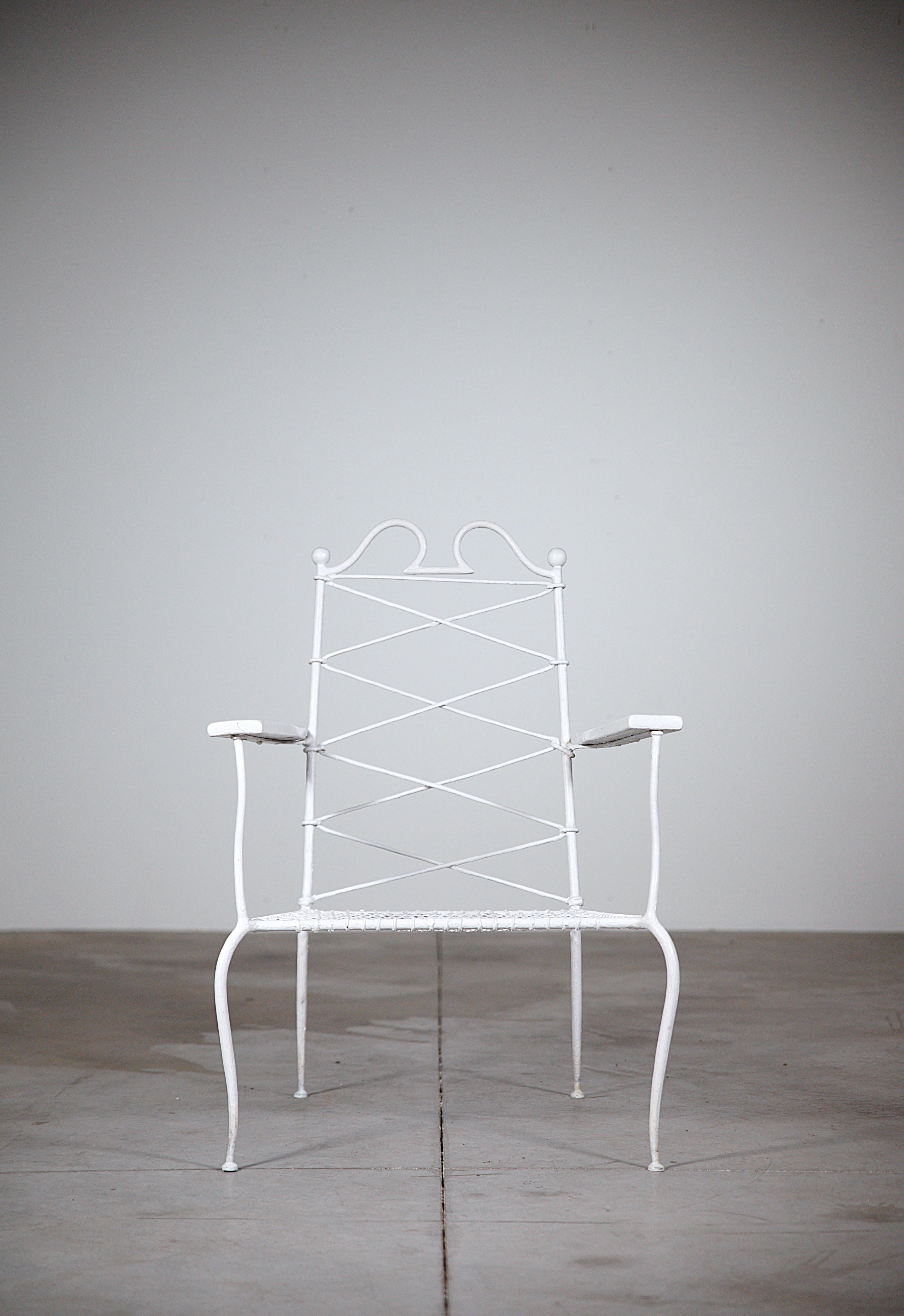 Paire de fauteuils néoclassiques par René Prou France 1950's Bon état - En vente à HYÈRES, FR