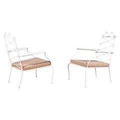 A Pair of Neoclassical Armchairs by René Prou France 1950's