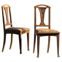 A Pair of NEOCLASSICAL ART NOUVEAU Chairs, in LOUIS MAJORELLE Style, France 1900