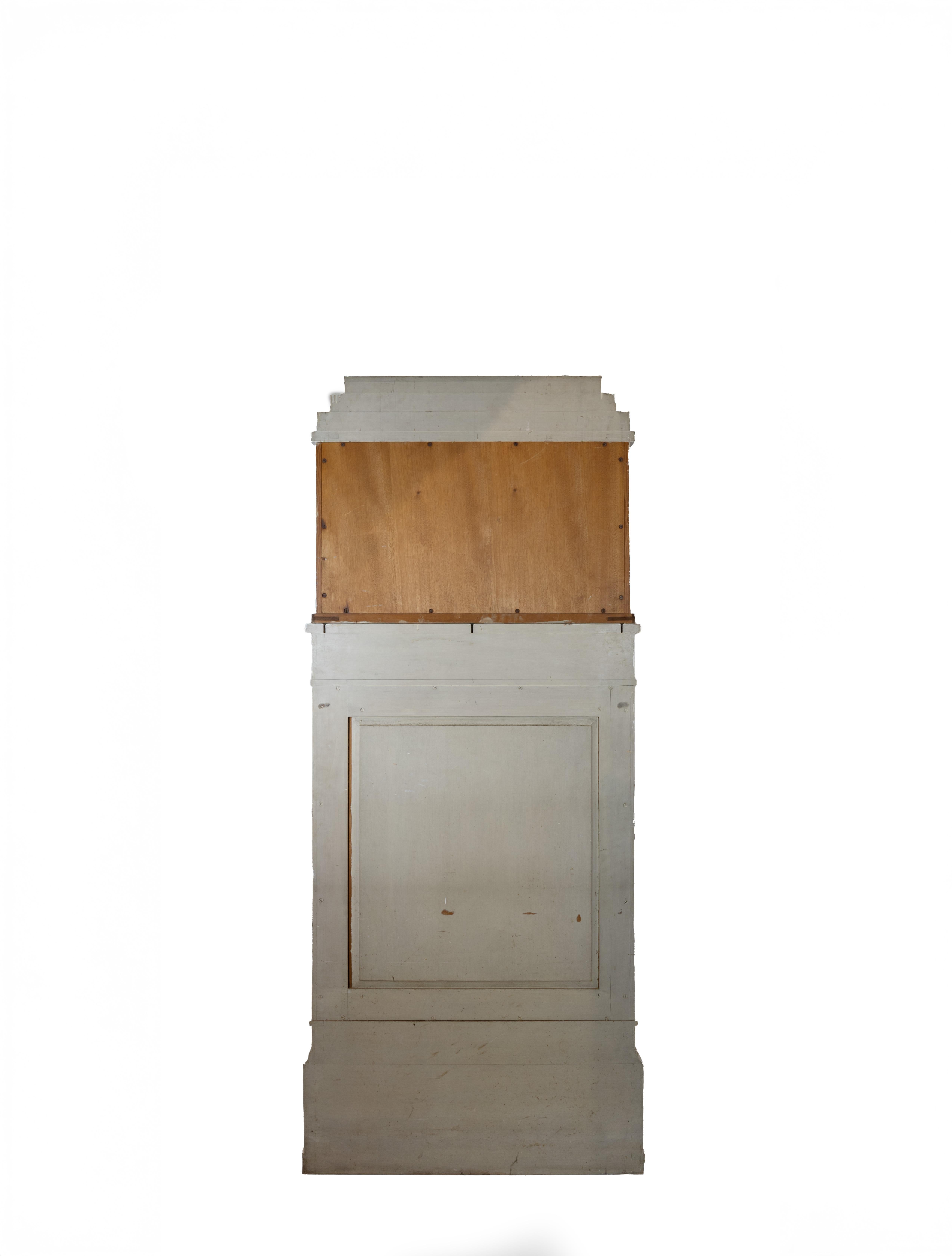 A Pair of Neoclassical Design Two-Part Cabinets For Sale 2