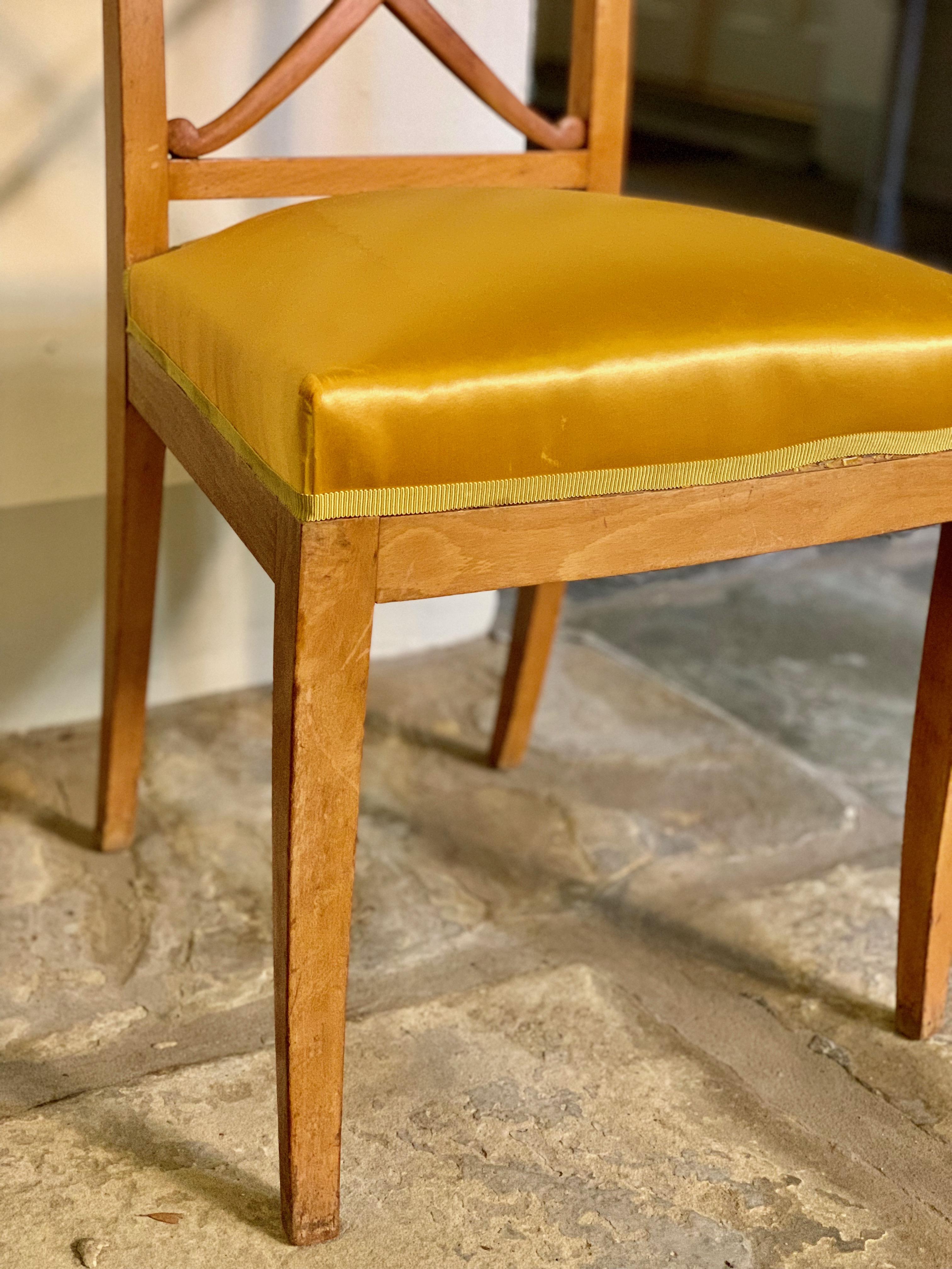 Pair of Neoclassical Revialist Chairs, circa 1940 In Good Condition For Sale In New Orleans, LA