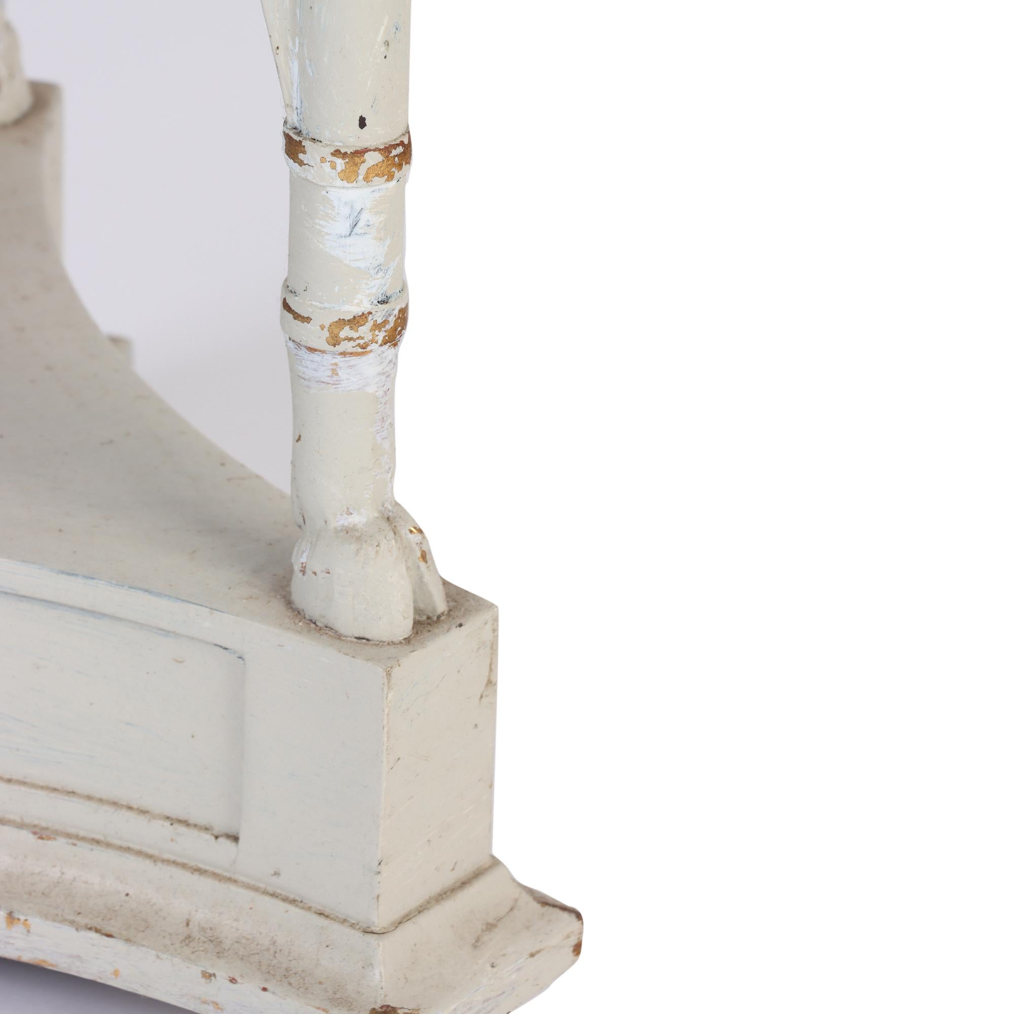 Pair of Neoclassical Style Painted Pillars/Pedestals For Sale 6
