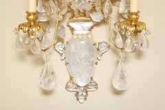 Pair of New Rock Crystal Sconces