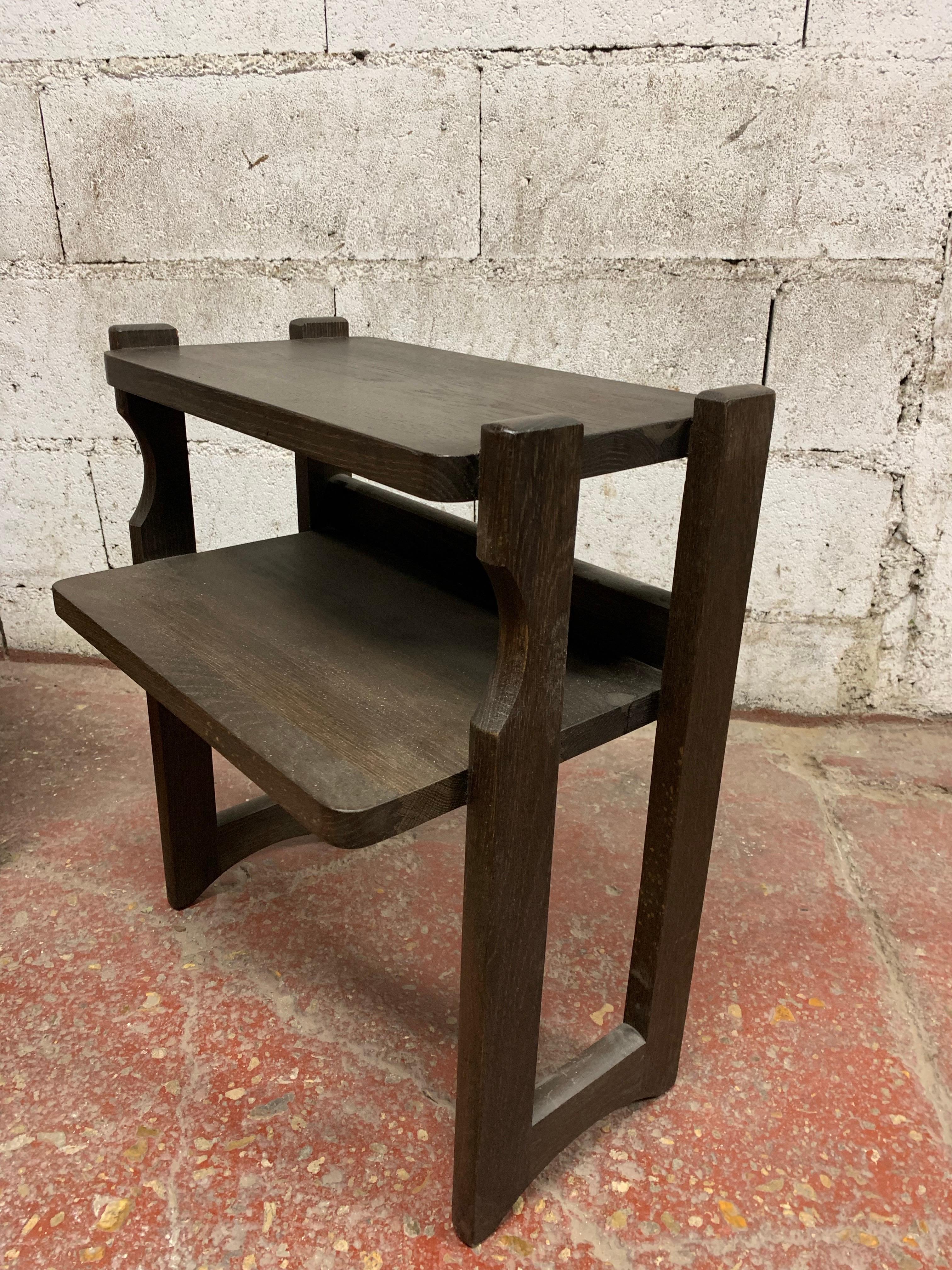 Paire de night stand en Oak Guillerme et Chambron Bon état - En vente à Saint-Ouen, FR