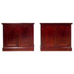 A Pair of Nineteenth Century Enclosed Consoles
