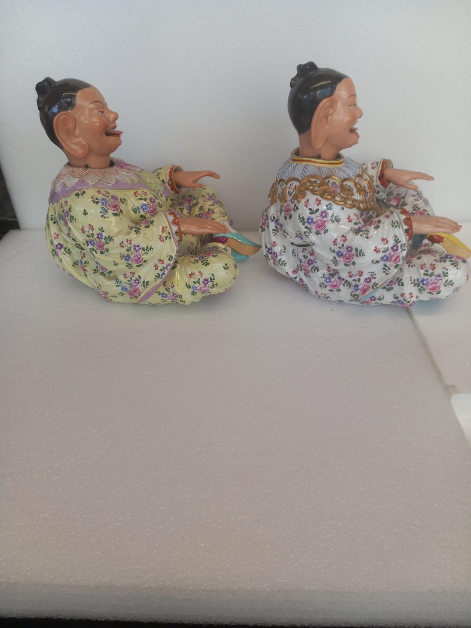 Porcelaine Paire de pagodes françaises du XIXe siècle en vente