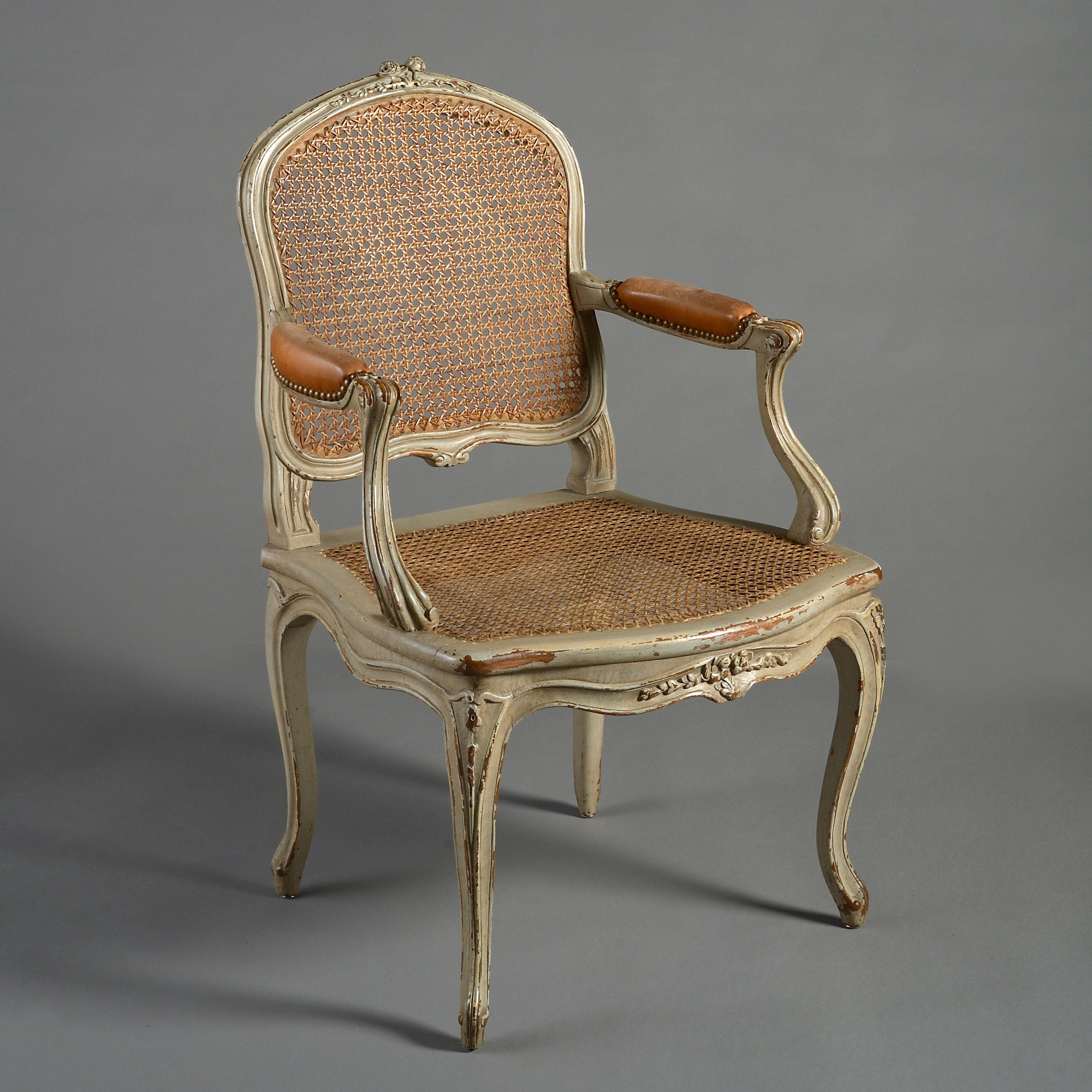 Pair of 19th Century Rococo Revival Armchairs in the Louis XV Taste In Good Condition In London, GB