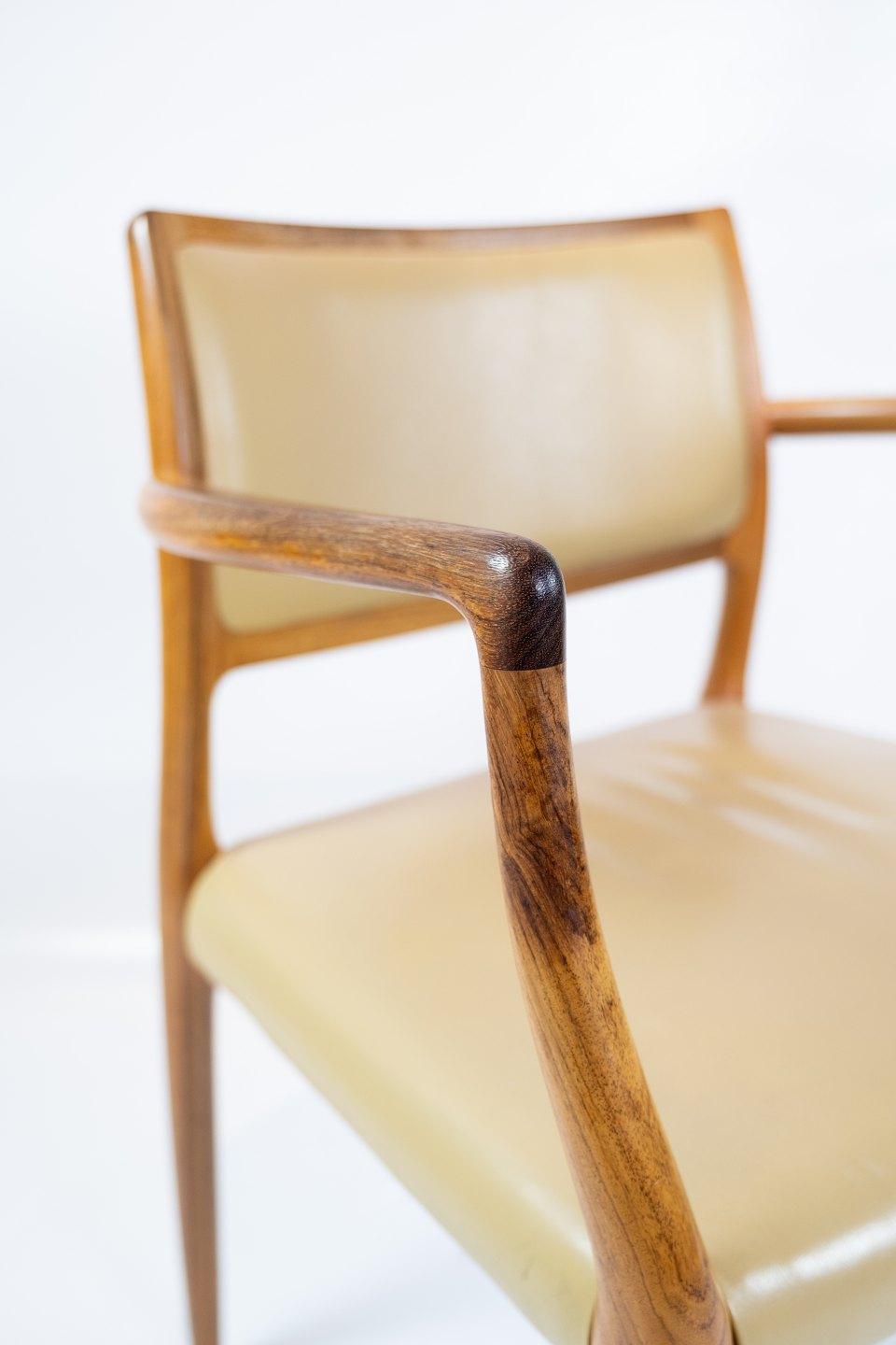 Danish A Pair Of 2 Armchairs Model 65 Made In Rosewood By Niels O. Møller From 1968s For Sale